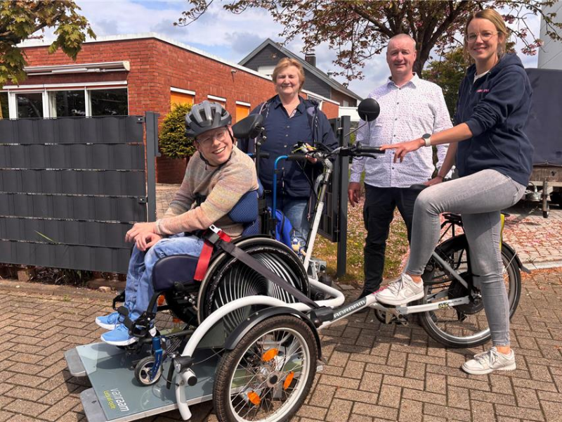 Rollfiets bringt bei Fagus in Borken Abwechslung in den Arbeitstag